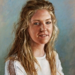 portrait of a woman in white portrait of a woman in white