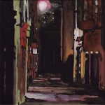 V51 steegje bij nacht V51 steegje bij nacht