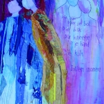textiel schilderij 'intiem moment' textiel schilderij 'intiem moment'