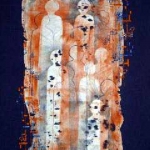 textiel schilderij 'people` textiel schilderij 'people`