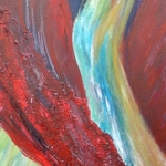 Acryl schilderij 'Rode doek' Acryl schilderij 'Rode doek'