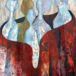 Acryl schilderij `Mantel der liefde' Acryl schilderij `Mantel der liefde'