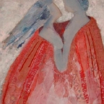 textiel schilderij 'mantel der liefde' textiel schilderij 'mantel der liefde'