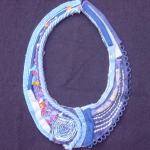 textiel ketting blauw textiel ketting blauw