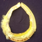 textiel ketting gele textiel ketting gele