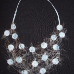 textiel ketting licht blauw textiel ketting licht blauw