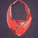 textiel ketting rood textiel ketting rood