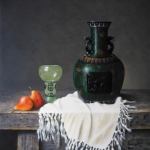 Stilleven met cloisonné-vaas Stilleven met cloisonné-vaas