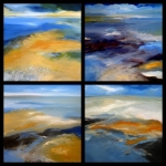 The sea touching the coast 4 keer The sea touching the coast 4 keer