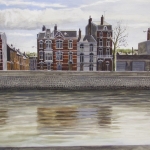 Huizen aan een rivier