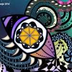Zentangle oog Zentangle oog