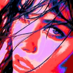 Digital art 'colorful woman' Digital art 'colorful woman'