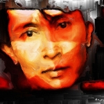 Digital art 'Aung San Suu Kyi' Digital art 'Aung San Suu Kyi'