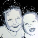 Portret '2 kiddies' Portret '2 kiddies'