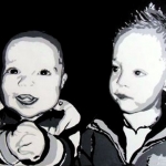 Portret '2 kindjes' Portret '2 kindjes'