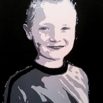 Portret van een kleinzoon Portret van een kleinzoon