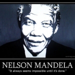 Zeefdruk Nelson Mandela Zeefdruk Nelson Mandela