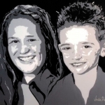 portret 2 kinderen portret 2 kinderen