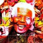 zeefdruk Nelson Mandela zeefdruk Nelson Mandela