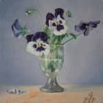 Bloemstilleven met viooltjes Bloemstilleven met viooltjes