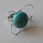 Ring rainbow marble turquoise Ring rainbow marble turquoise