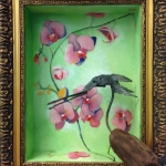 Vogel met bloemen Vogel met bloemen