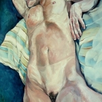 Dame in blauw Dame in blauw