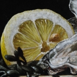 Detail 2 van kruik en oesters