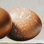 Detail 3 van aardewerk en eieren