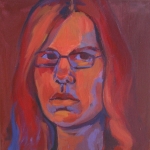 Zelfportret in rood Zelfportret in rood