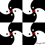 Duiven zwart wit Duiven zwart wit
