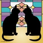 Katten voor het raam Katten voor het raam