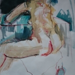 model met aquarel model met aquarel