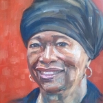 Portret van een zwarte vrouw Portret van een zwarte vrouw