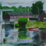 Zicht op de sluis Zicht op de sluis