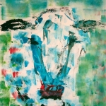 Koe in blauw en groen no.2 Koe in blauw en groen no.2