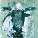 Blauw-zwarte koe Blauw-zwarte koe