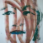 Transparant face in brown no. 3 Transparant face in brown no. 3