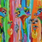 STRUISVOGELS MET KLEINTJES STRUISVOGELS MET KLEINTJES