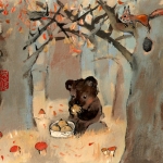 In het bos