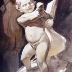 Putto met gans