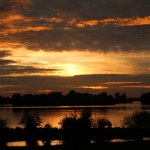 Maas Zonsondergang Maas Zonsondergang