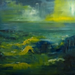 waterlandschap in blauw waterlandschap in blauw