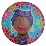 Antilliaanse dame rond Antilliaanse dame rond