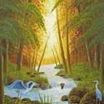 REIGERS BIJ DE BOSBEEK