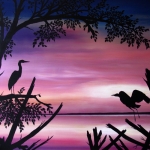 REIGERS SILHOUET