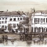 De IJsselkade in Zutphen De IJsselkade in Zutphen
