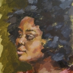 Portret van een zwarte vrouw Portret van een zwarte vrouw