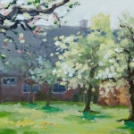 Boomgaard in de lente Boomgaard in de lente