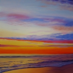 Texel, zonsondergang